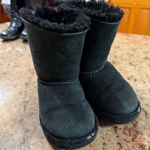 UGG Bailey Bow Black Toddler Boots